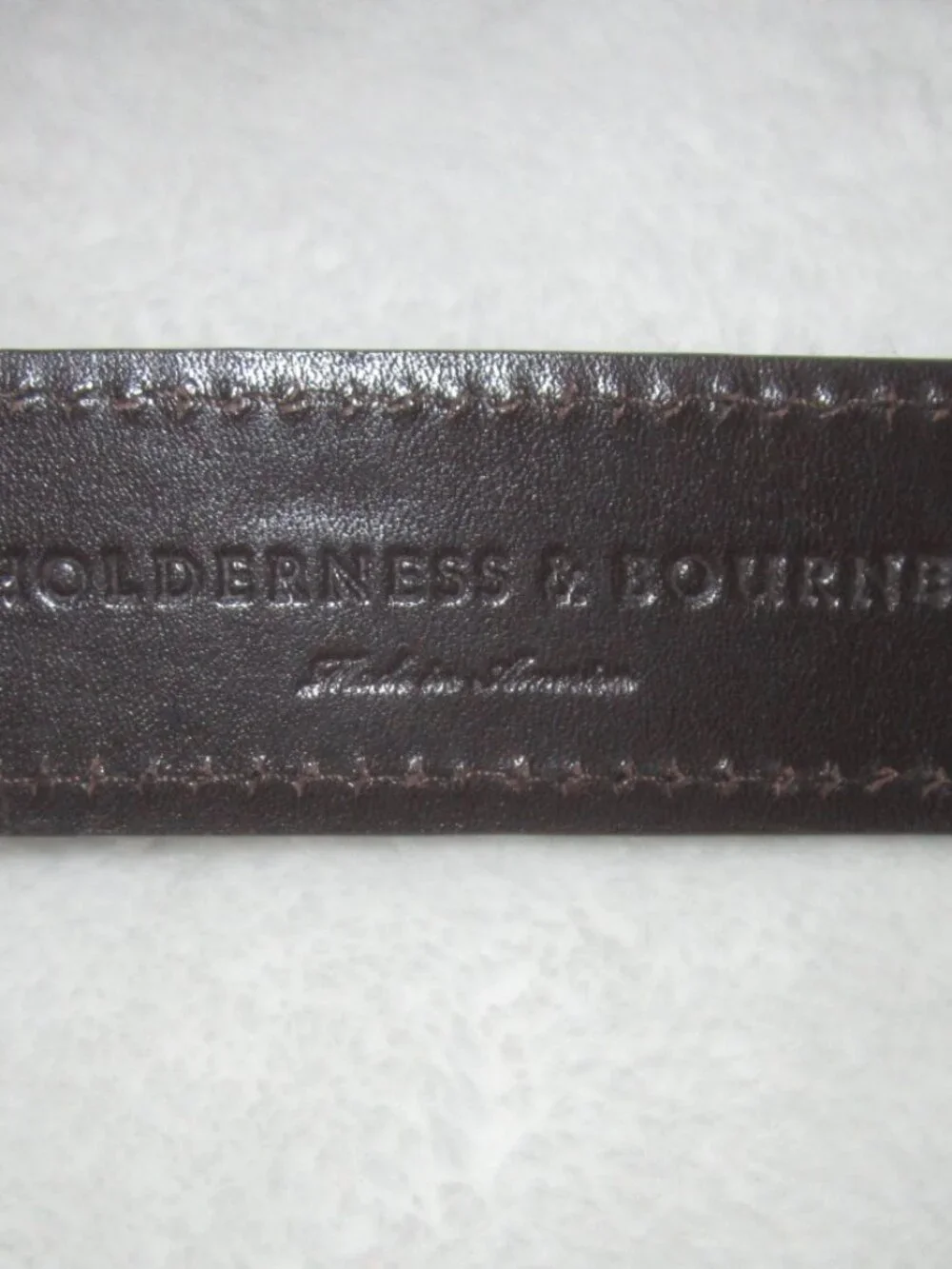 HOLDERNESS & BOURNE The Fisher Belt Navy Men’s 38